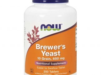 Now Foods Brewer's Yeast 650mg 10 Grain (Vegetarian) Συμπλήρωμα Διατροφής, Πλούσια Πηγή Αμινοξέων, Βιταμινών & Μετάλλων 200 Tabs