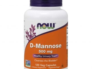 Now Foods D-Mannose 500mg Συμπλήρωμα Διατροφής με 10 Φορές πιο Ισχυρή από το Cranberry Δράση για τις Ουρολοιμώξεις 120 VegCaps