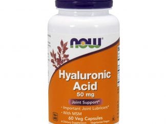 Now Foods Hyaluronic Acid With MSM Συμπλήρωμα Διατροφής για Υγιή Οστά & Αρθρώσεις 60 VegCaps
