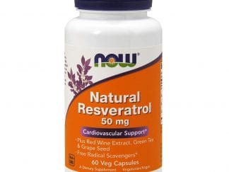 Now Foods Natural Resveratrol 50mg Συμπλήρωμα Διατροφής Ρεσβερατρόλης, με Ισχυρές Αντιοξειδωτικές Ιδιότητες 60 VegCaps