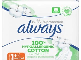 Always Cotton Protection Normal Σερβιέτες με Φτερά & Κάλυμμα από 100% Οργανικό Βαμβάκι για Κανονική Ροή 12 Pads