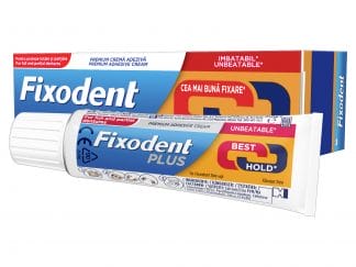 Fixodent Plus Best Hold Premium Denture Στερεωτική Κρέμα με Ισχυρό Κράτημα για Ολικές & Μερικές Οδοντοστοιχίες 40gr