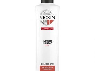 Nioxin Cleanser Shampoo System 4 Step 1 Καθαριστικό Σαμπουάν για Βαμμένα Μαλλιά με Ελαφριά Αραίωση 300m