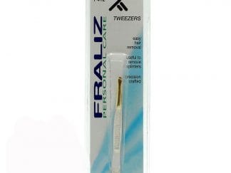 Fraliz F412 Tweezers Τσιμπιδάκι Φρυδιών με Λοξή Μύτη Χρυσή 1 Τεμάχιο