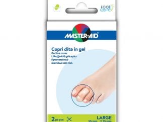 Master Aid Gel Toe Cover Προστατευτικό Δαχτύλων από Τζελ Μέγεθος Large 2 Τεμάχια