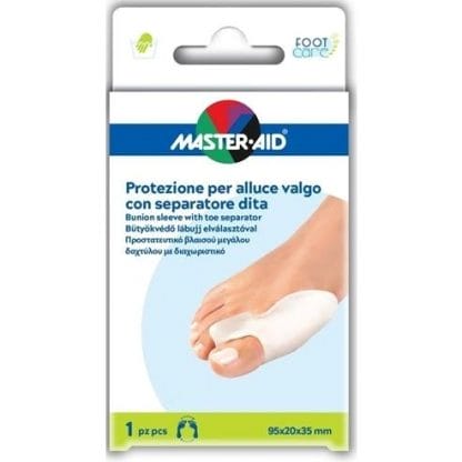 Master Aid Foot Care Προστατευτικό Βλαισού Μεγάλου Δαχτύλου με Διαχωριστικό 1τμχ