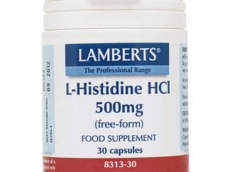 Lamberts L-Histidine HCI Συμπλήρωμα Διατροφής με Ιστιδίνη Ελεύθερης Μορφής 500mg 30caps