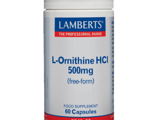 Lamberts L-Ornithine Συμπλήρωμα Διατροφής Σημαντικό για την Λειτουργία του Ήπατος και του Ανοσοποιητικού Συστήματος 500mg 60tabs