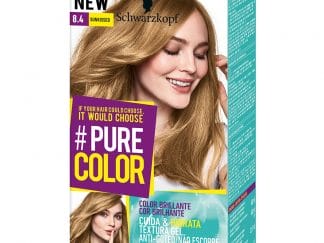Schwarzkopf Pure Color Επαγγελματική Μόνιμη Βαφή Gel Μαλλιών, Έντονο Χρώμα που Διαρκεί, Πλούσια Περιποίηση & Ενυδάτωση - 8.4 Sunkissed