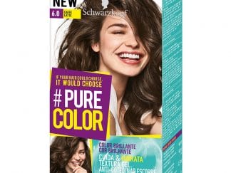 Schwarzkopf Pure Color Επαγγελματική Μόνιμη Βαφή Gel Μαλλιών, Έντονο Χρώμα που Διαρκεί, Πλούσια Περιποίηση & Ενυδάτωση - 6.0 Caffe Latte