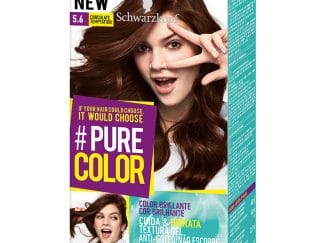 Schwarzkopf Pure Color Επαγγελματική Μόνιμη Βαφή Gel Μαλλιών, Έντονο Χρώμα που Διαρκεί, Πλούσια Περιποίηση & Ενυδάτωση - 5.6 Chocolate Temptation
