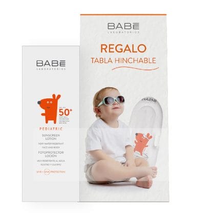 Babe Πακέτο Προσφοράς Sunscreen Βρεφικό Γαλάκτωμα Spf50+,100ml & Δώρο Παιδικό Φουσκωτό Στρώμα Θαλάσσης 1 Τεμάχιο