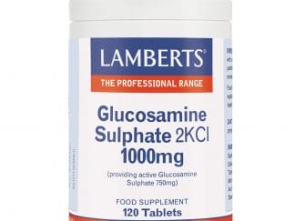 Lamberts Glucosamine Sulphate 2KCI Συμπλήρωμα Διατροφής για τη Καλή Υγεία των Χόνδρων 1000mg 120Tabs
