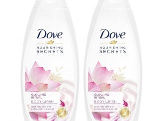 Dove Πακέτο Προσφοράς Glowing Ritual Lotus Flower Body Wash Αφρόλουτρο που Προσδίδει Λάμψη στην Επιδερμίδα 2x750ml 1+1 Δώρο