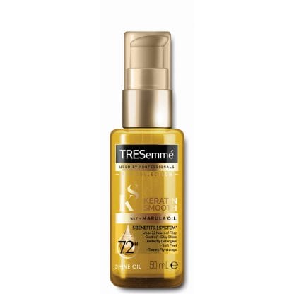 TRESemme Keratin Smooth With Marula Oil Λάδι Λάμψης με Κερατίνη, για Απαλά & Λαμπερά Μαλλιά & Έλεγχο του Φριζαρίσματος 50ml