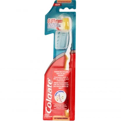 Colgate Slim Soft Ultra Compact Head Οδοντόβουρτσα με Ασύγκριτα Λεπτές Ίνες για Ένα Απαλό Καθαρισμό 1 Τεμάχιο - ροζ