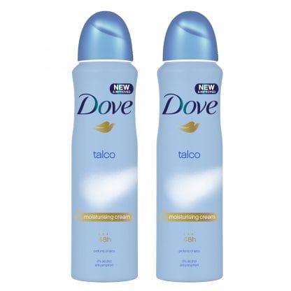 Dove Πακέτο Προσφοράς Αποσμητικό Spray Talco 2 x150ml