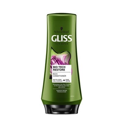 Schwarzkopf Gliss Bio-Tech Restore Conditioner Κρέμα Μαλλιών για Εύθραυστα Ταλαιπωρημένα Μαλλιά 200ml
