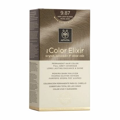 Apivita My Color Elixir Μόνιμη Βαφή Μαλλιών με Καινοτόμο Σύστημα Color Magnet που Σταθεροποιεί και Σφραγίζει το Χρώμα στην Τρίχα - N9.87 ΞΑΝΘΟ ΠΟΛΥ ΑΝΟΙΧΤΟ ΠΕΡΛΕ ΜΠΕΖ