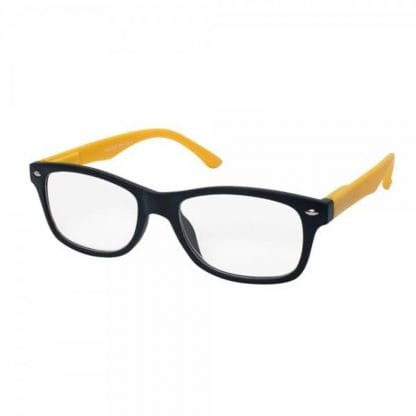 Eyelead Γυαλιά Διαβάσματος Unisex Χρώμα Μαύρο - Κίτρινο, με Κοκκάλινο Σκελετό E189 - 1,5