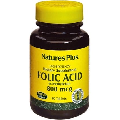 Nature's Plus Folic Acid Φυλλικό Οξύ 800mcg 90tabs