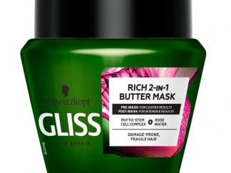 Gliss Bio-Tech Restore 2 in 1 Butter Mask Μάσκα Μαλλιών Πλούσιας Σύνθεσης 2 σε 1 για Εύθραυστα, Ταλαιπωρημένα Μαλλιά 300ml