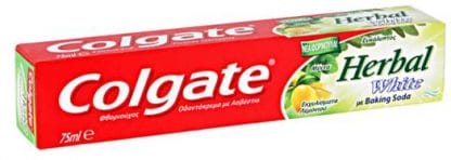 Colgate Herbal White Με Ασβέστιο, Baking Soda, Μέντα, Ευκάλυπτο Και Εκχυλίσματα Λεμονιού 75ml