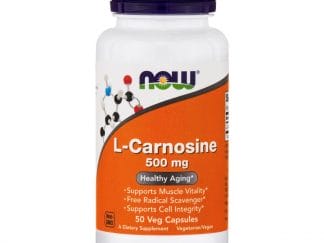 Now Foods L-Carnosine 500mg Συμπλήρωμα Διατροφής με Αντιοξειδωτικούς & Αντιγηραντικούς Παράγοντες για τον Οργανισμό 50 Vegcaps