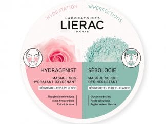 Lierac Duo Masks Hydragenist Masque SOS Hydratant Oxygenant & Sebologie Masque Scrub Desincrustant 2x6ml