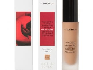 Korres Wild Rose Foundation SPF15 WRF4, Άγριο Τριαντάφυλλο Make-Up 30ml