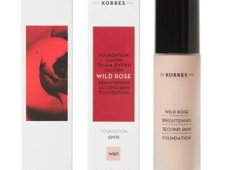 Korres Wild Rose Foundation SPF15 WRF1 , Άγριο Τριαντάφυλλο Make-Up 30ml