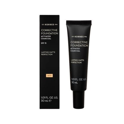KORRES Corrective Foundation Activated Charcoal SPF15 ACF2 30ml