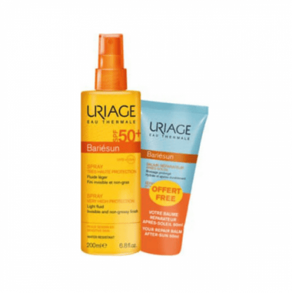 URIAGE Bariesun Spray Very High Protection Αντηλιακό Spray με SPF50+ για Ευαίσθητη Επιδερμίδα 200ml + ΔΩΡΟ Bariesun Repair Balm After Sun Βάλσαμο Επανόρθωσης Προσώπου & Σώματος για Μετά τον Ήλιο 50ml