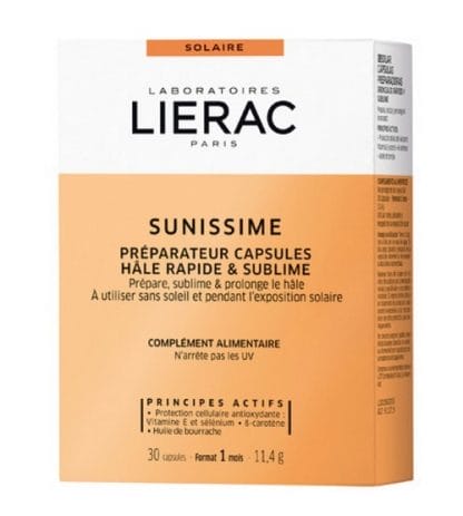 LIERAC SUNISSIME Κάψουλες ενεργοποίησης μαυρίσματος Αντιγηραντική Προστασία των κυττάρων 30 caps