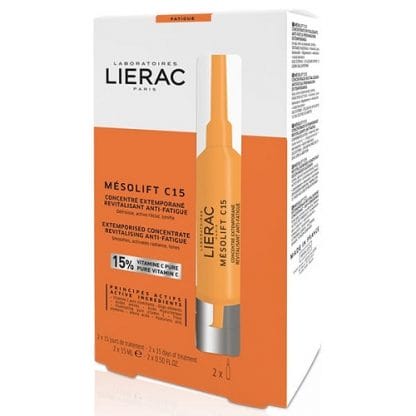 LIERAC MÉSOLIFT C15 Συμπύκνωμα κατά της κούρασης το οποίο ενεργοποιείται κατά την πρώτη χρήση 2 ampoules: 2*15ml