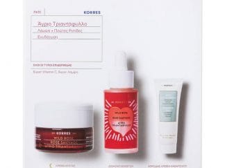 Korres Promo Άγριο Τριαντάφυλλο Κρέμα Νύχτας 40ml & Διφασικό Booster 30ml & Τσάι Ολύμπου Αφρώδης Κρέμα Καθαρισμού 16ml Ολοι οι Τυποι Επιδερμιδας