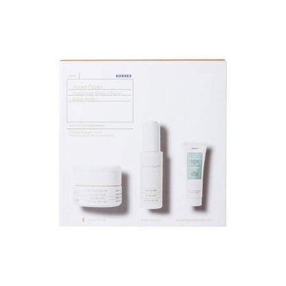 KORRES - Λευκή Πεύκη Κρέμα Νυχτας 45ml & ΔΩΡΟ Serum 15ml & Τσάι του Ολύμπου Γαλάκτωμα Καθαρισμού 16ml