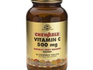 SOLGAR CHEWABLE VITAMIN C (ORANGE) 500mg 90tabs.
