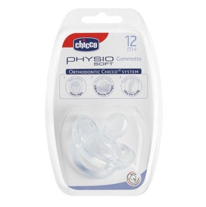 CHICCO Πιπίλα Physio Soft ‘Oλο Σιλικόνη (12+ Μηνών) 01810-01