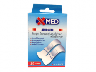 MEDISEI X-MED Aqua Clear Strips διαφανή απολύτως αδιάβροχα 20strips