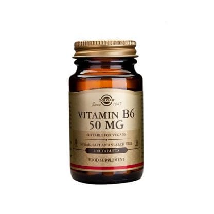 SOLGAR VITAMIN B6 50mg 100tabs