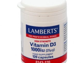 LAMBERTS Vitamin D3 1000iu (25μg) 120 Tabs