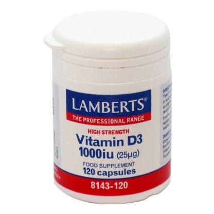 LAMBERTS Vitamin D3 1000iu (25μg) 120 Tabs