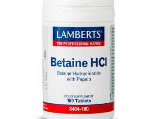 Lamberts Betaine Hcl 324mg with Pepsin 180 ταμπλέτες