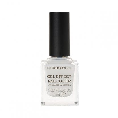 KORRES Gel Effect Nail Colour 02 Porcelain White 11ml