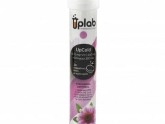 UPLAB Upcold Συμπλήρωμα διατροφής με βιταμίνη C+ Εχινάκεια+ Ψευδάργυρο 20 αναβράζοντα δισκία με γεύση κεράσι