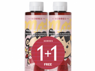 KORRES Wash me Berries για Κορίτσια Παιδικό Σαμπουάν & Αφρόλουτρο 2 in 1 250ml [1+1 ΔΩΡΟ]