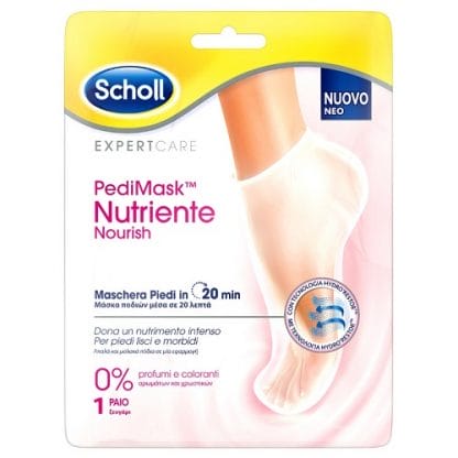 SCHOLL PediMask Nutriente Nourish 0% αρωμάτων και χρωστικών 1 ζευγαρι