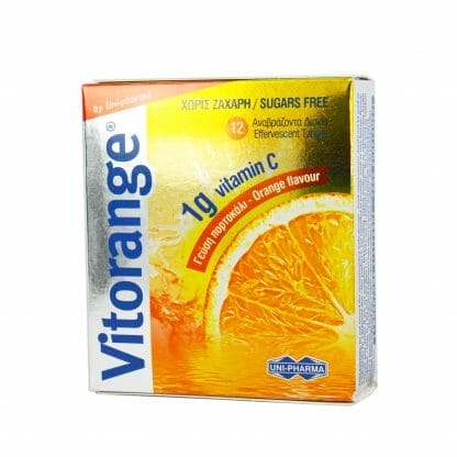 UNIPHARMA Vitorange 1gr Vitamin C Sugar Free 12eff.tabs