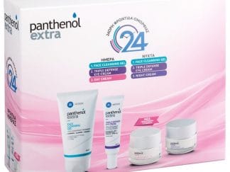 PANTHENOL Extra Set Face Cleansing Gel 150ml & Triple Defence Eye Cream 25ml & Day Cream SPF15 50ml & Night Cream
